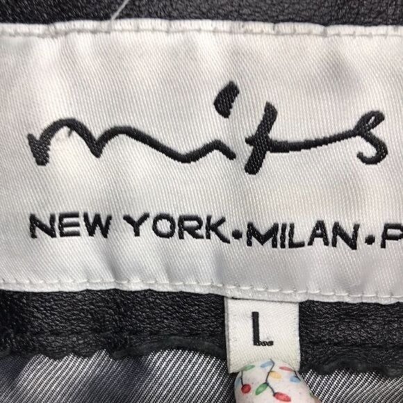 Mitsu Genuine Leather Jacket with removable Fur Collar Size L - Picture 3 of 10